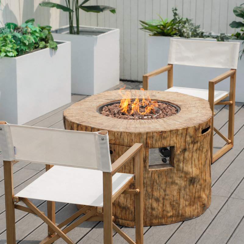 Goswami Outdoor Seating Group With Firepit, 2