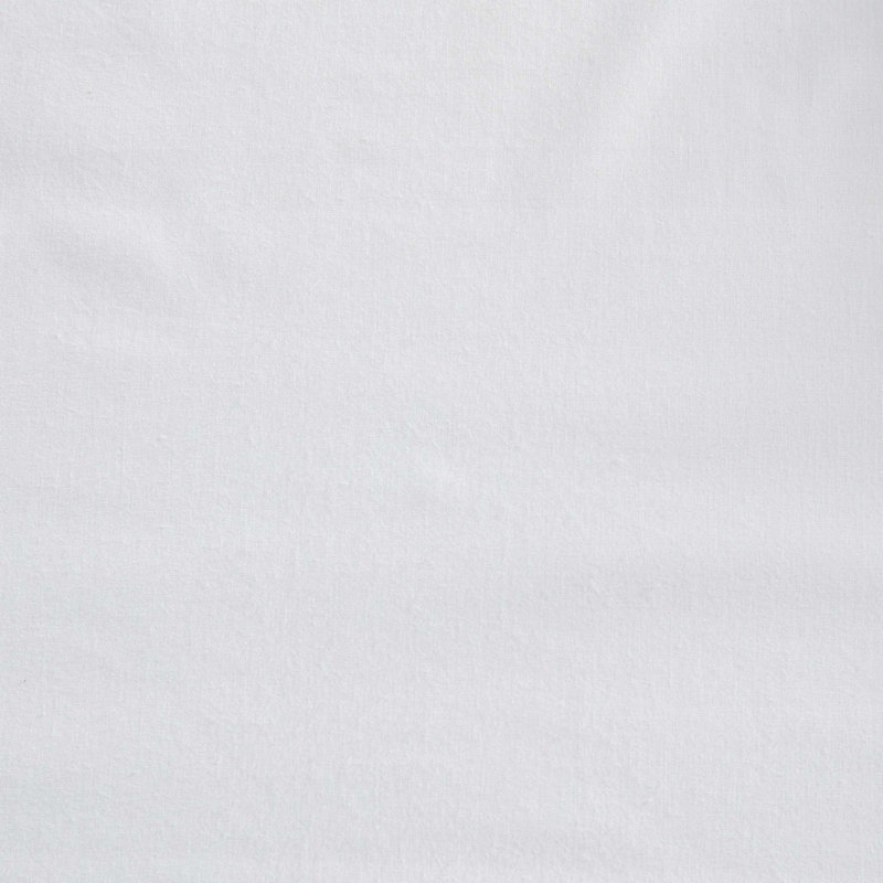Ensemble de draps en coton percale Martha Stewart Skylands, Blanc, Ensemble de draps pour grand lit avec 2 taies d'or