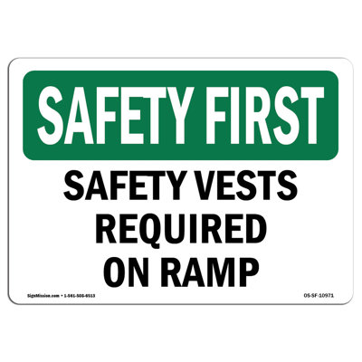 Gilets de sécurité requis sur la rampe