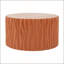 Table basse ronde en terre cuite MGO, table d'appoint cylindrique texturée ondulée, pré-assemblée, capacité de 66 lb, utilisation intérieure et extérieure-133668645