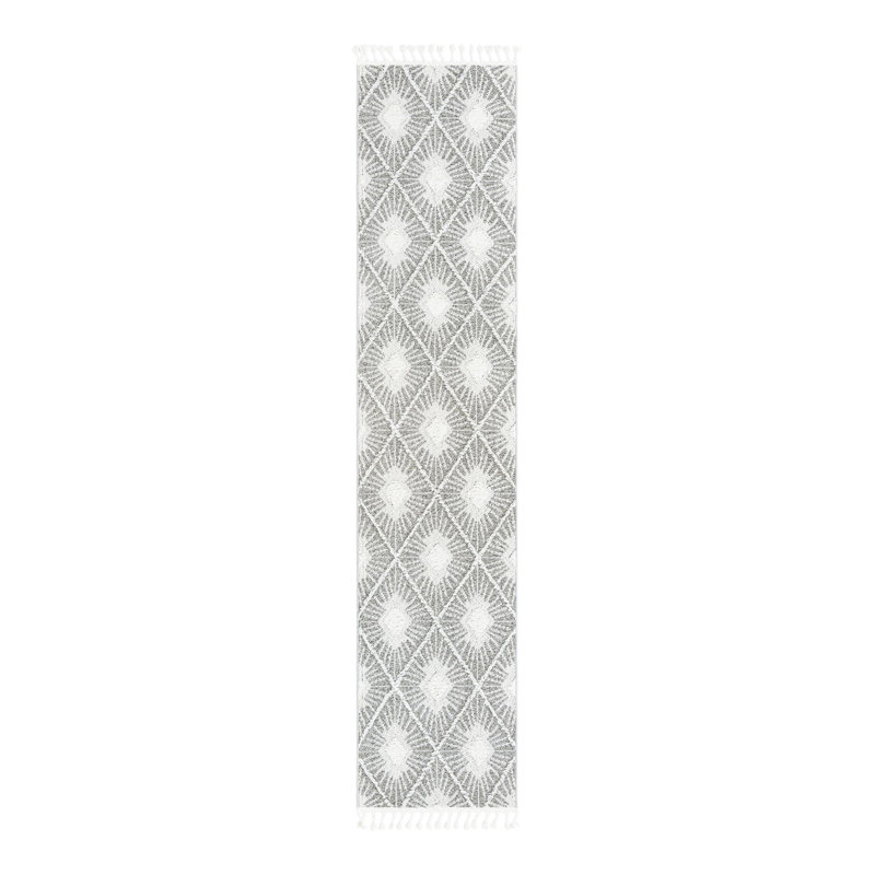 Jojean Geometric Indoor Rug, Runner 2'7" x 12'