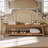 Solid Wood 63" Storage Bench For End Of Bed, Rustic Bedroom Bench With Shelf, Farmhouse Style