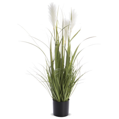 Faux Evergreen Grass in Pot