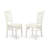 5 Piece Kitchen Table & Chairs Set Includes a Round Dining Room Table with Pedestal and 4 Solid Wood Seat Chairs, Linen White-525672218