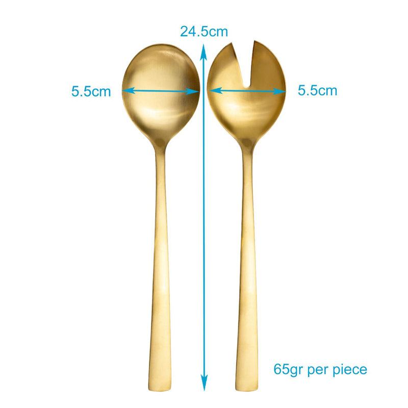 Fairmont Park Akber 2 Piece Cutlery Set , Service for 1, Gold colours