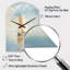 Voilier «Whispering Breezes I» - Horloge en métal de forme unique, impression de forme moderne-104240624