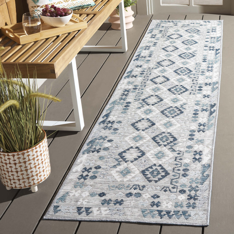 Tapis intérieur / extérieur Karenina Sunrise Performance, Tapis de couloir 2 pi x 8 pi