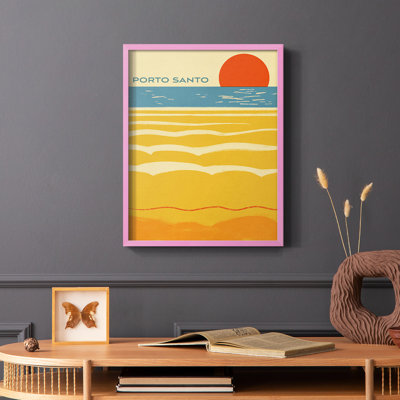 «Summer Abroad I», reproduction encadrée - bois massif