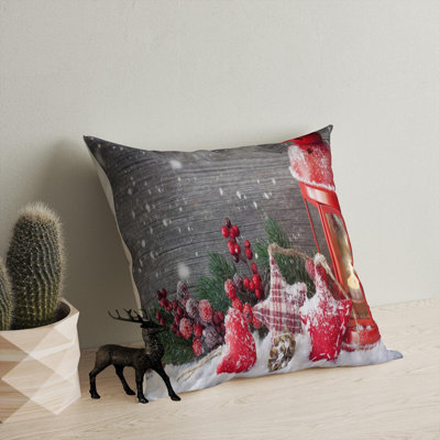 Coussin lavable de qualité supérieure, 17,0 x 17,0 pouces, 50% coton / 50% polyester, rembourrage en silicone, fermeture à glissière dissimulée | Doux, confortable et repassable | Parfait pour la décoration intérieure, le salon et la chambre à cou