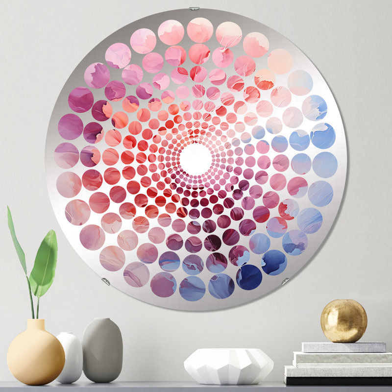 Miroir décoratif pastel Dreamscapes MIR105679 C, 23,6 po x 23,6 po