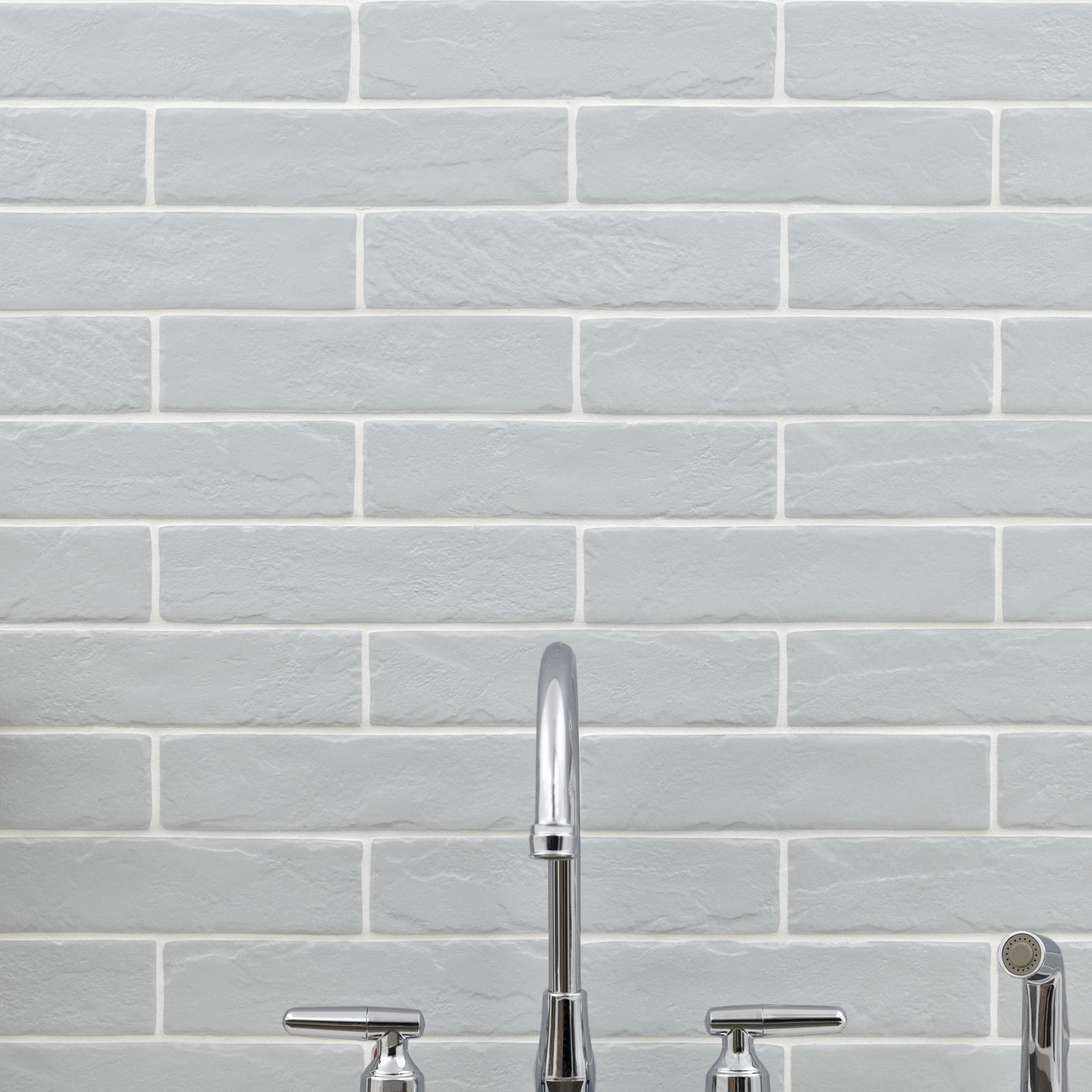 Montello 2 in. x 10 in. Matte Porcelain Brick Look Floor and Wall Tile, Dew