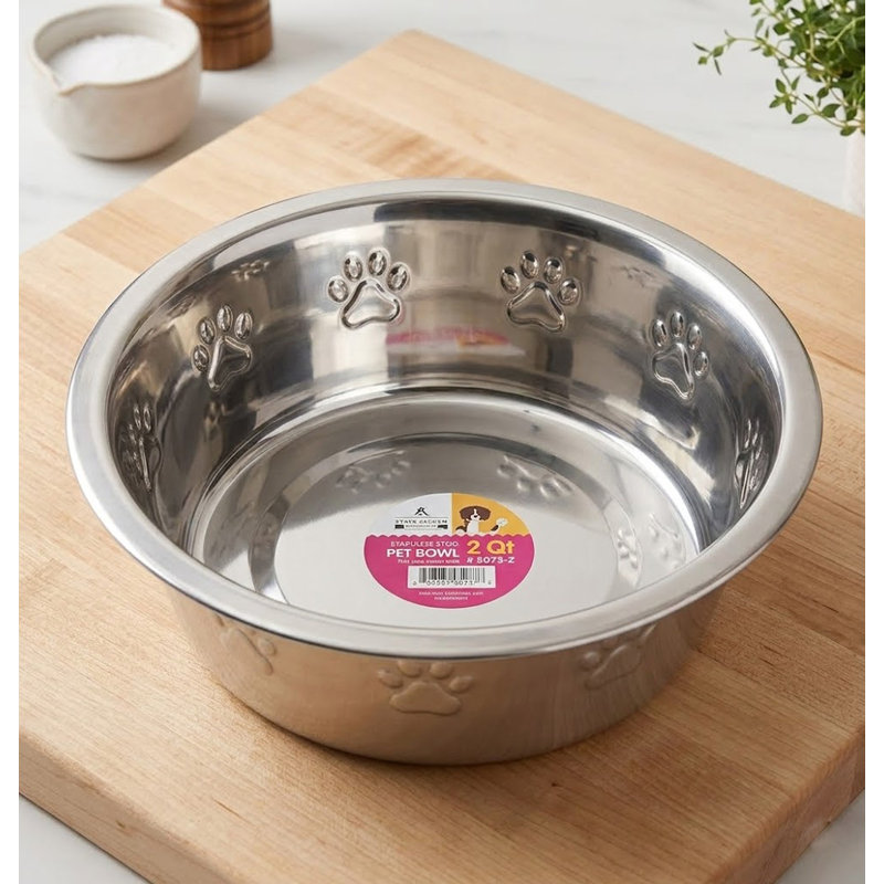 32 Oz Embossed Pet Bowl, 32 Oz