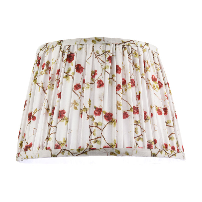 20cm H Cotton Empire Lamp Shade ( Screw On ) in Red