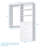 Modular Closets Closet System Walk-In Sets, Hanging Unit with 4 Drawer Shelf Tower-1028876676