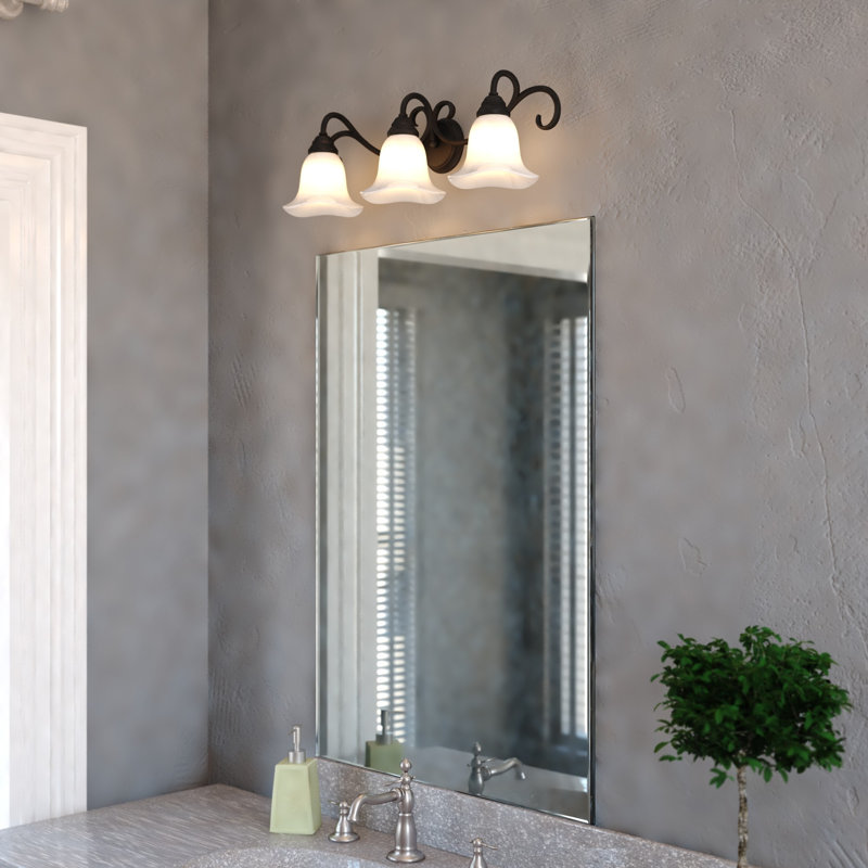 Bowker Dimmable Vanity Light, Brushed Nickel,  3 Lights