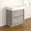 Walker 750mm Single Bathroom Vanity with Integrated Resin Basin-28108068