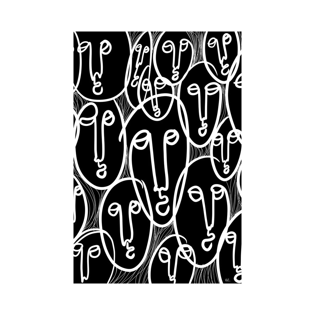 Faces von Bri Pippens - No Frame Gallery-Wrapped Canvas Giclée on Canvas