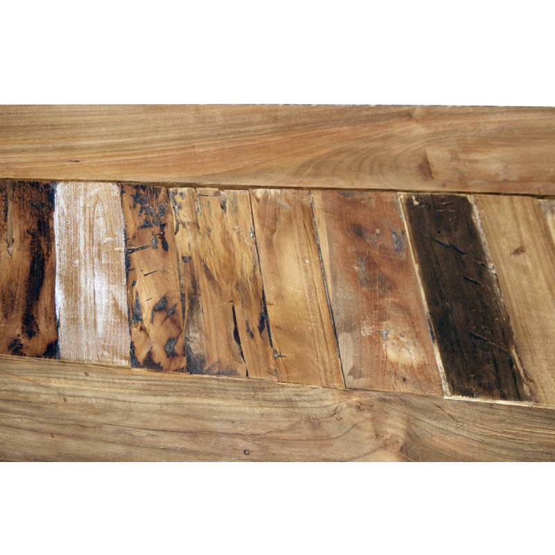 Recycled Teak Bench, Natural/Unfinished
