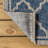 Hague Moroccan Trellis Textured Weave Navy/Gray Indoor/Outdoor Rug-1156063233