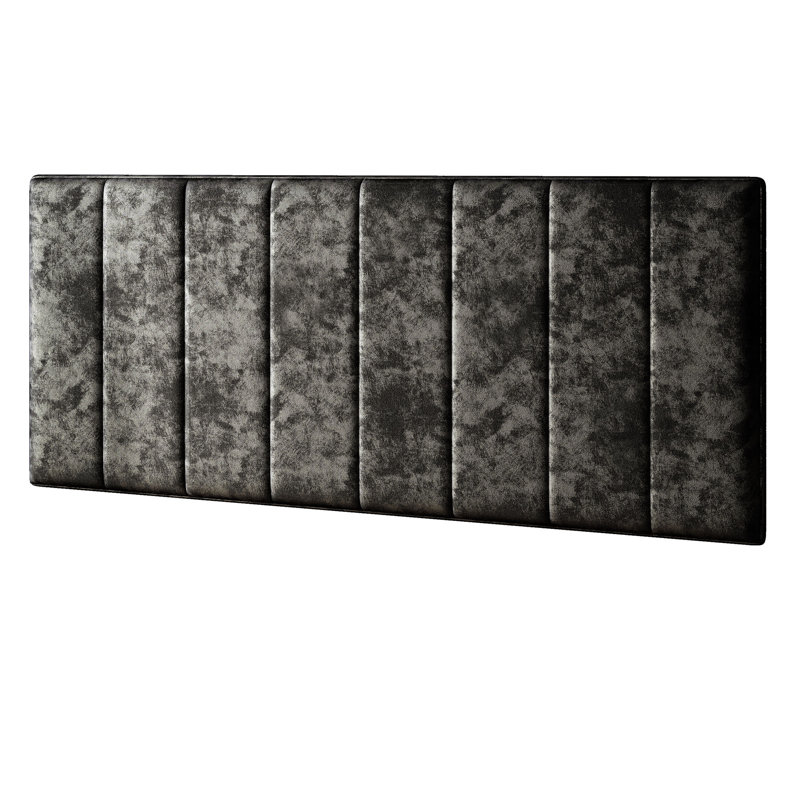 Hedley Upholstered Headboard, Black, Single (3')