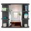 Armoire à pharmacie moderne, six tablettes extérieures - H 19,99 po x l 7,79 po x P 23,93 po-94239241