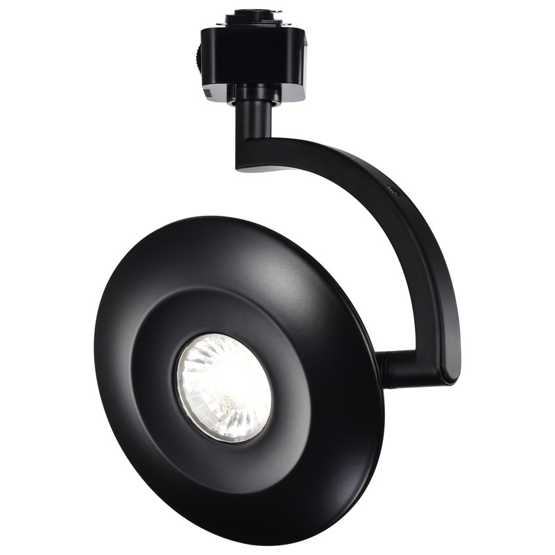 Orb 12 Watt LED H-Style Track Head 3000K/4000K/5000K CCT Selectable 36 Degree Beam Angle Black Finish 120 Volt H-Style, Black