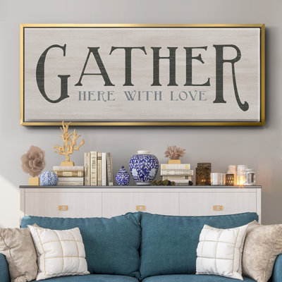 Gather With Love- Framed Canvas
