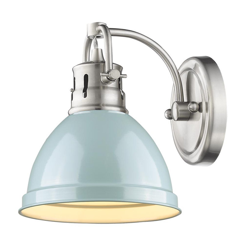 Dimmable Vanity Light, Pewter, Seafoam