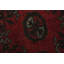 Tapis oriental rouge à motif géométrique 3 x 5