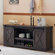 Allen TV Stand for TVs up to 75" with Sliding Barn Door and Adjustable Shelf & Feet, Farmhouse