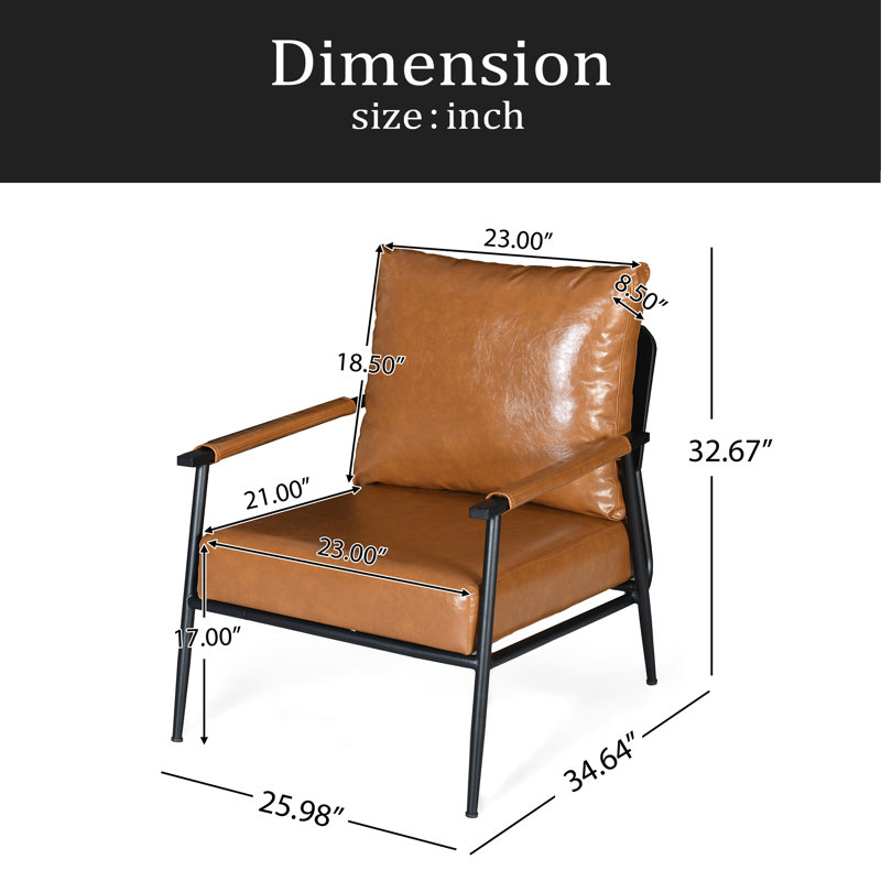 Fauteuil d'appoint de style moderne Mid-Century