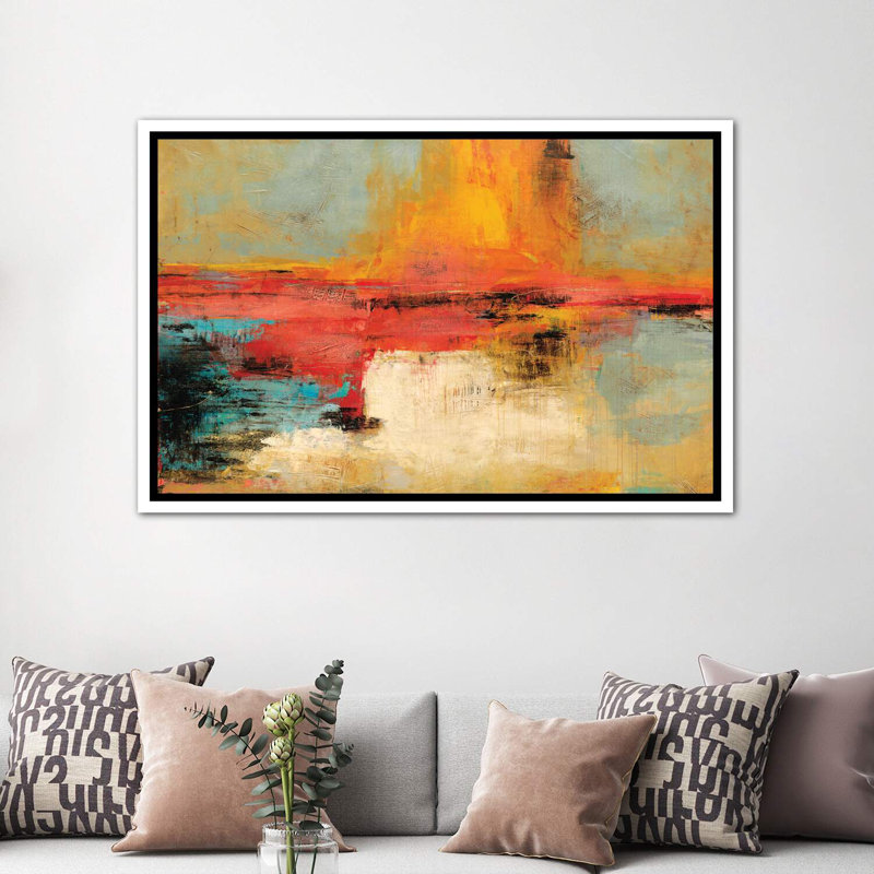 «Acertijo» - Reproduction, H 40 po x l 60 po x 1,5 po, Toile blanche encadrée