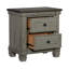 Mobilier de chambre classique style transitionnel à 2 tiroirs avec table de chevet et 1 pièce-25700826