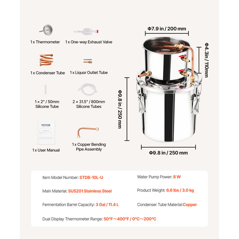 Trousse de brassage Moonshine, 3 gallons