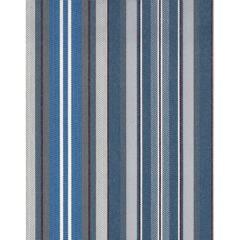 Ensemble de coussins de remplacement intérieur / extérieur Kuester, Bleu rayé, Double
