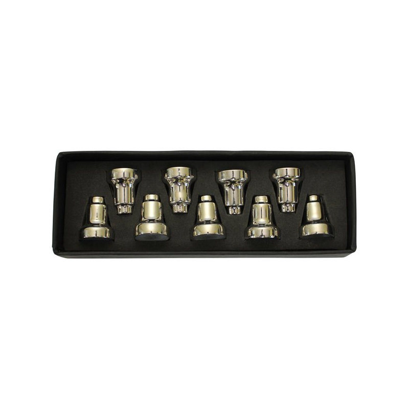 Tasses à giddush goutte, H 9 po x l 9 po x P 4 po, Argent