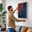 Burst of Fire Abstract - Wrapped Canvas-1871854858-1871854859