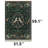 The Elara Enchanted Forest Unicorn Emerald Green 100% Cotton Non-Slip Area Rug