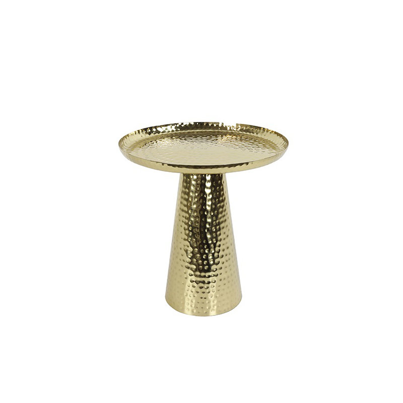 Clodean Tray Top End Table, 38 x 37 x 37cm, Brass