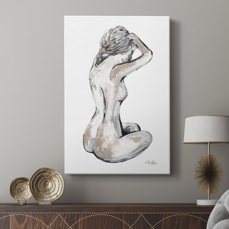 Solitaire nu - galerie Cavas sur mesure, H 48 po x l 32 po