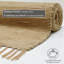 Handmade Pavonis rug made of cotton in natural beige-14566122