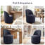 Chaise pivotante rembourrée entièrement assemblée-120653824