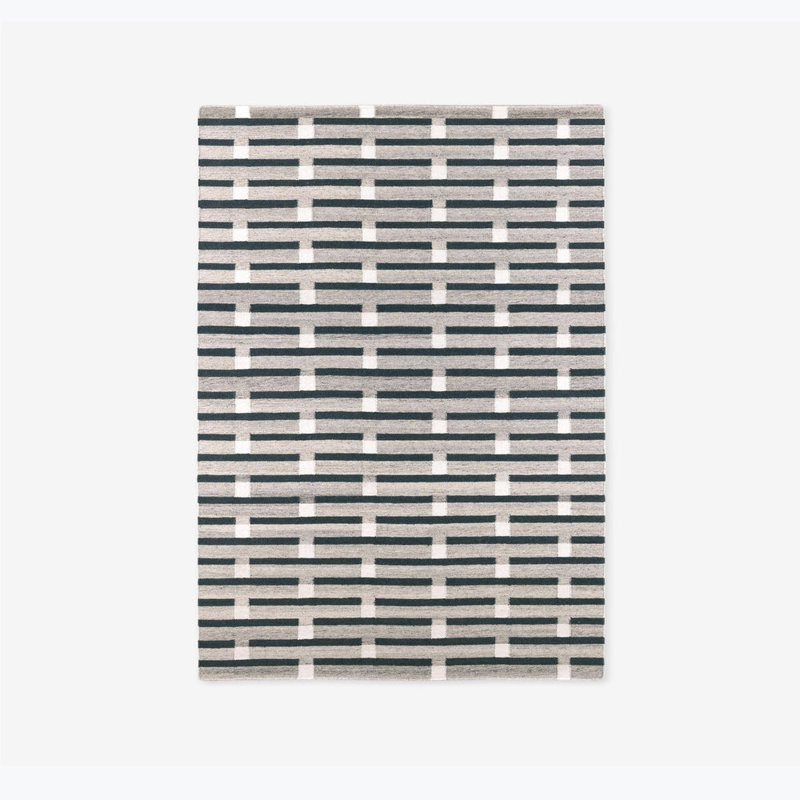 Purlin Flatweave / Runner 80 X 250 Outdoor, Rectangle 6'7" x 9'10", Warm Gray