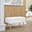 Banc en bois naturel et tissu-576949745