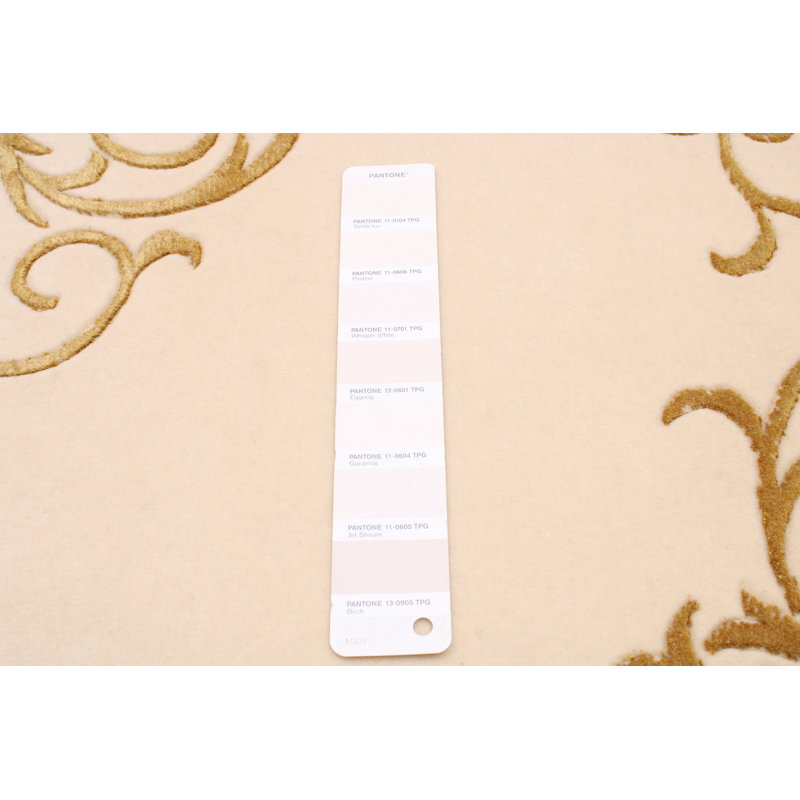 Tapis oriental ivoire en laine noué à la main 3 pi 9 po x 5 pi 9 po Fatoumatta
