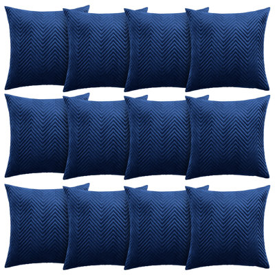 Aspire Homeware Embossed Square Velvet Cushion Cover