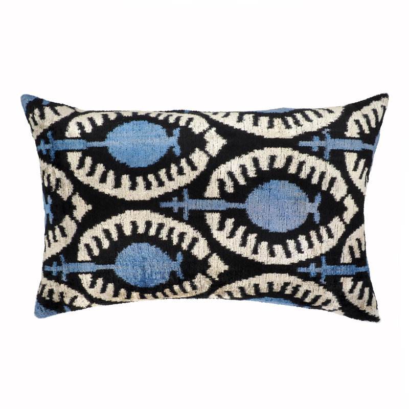 Ikat Silk Pillow Cover