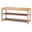  Banc à chaussures à 3 niveaux en bambou et métal Ecostorage®-1831809375