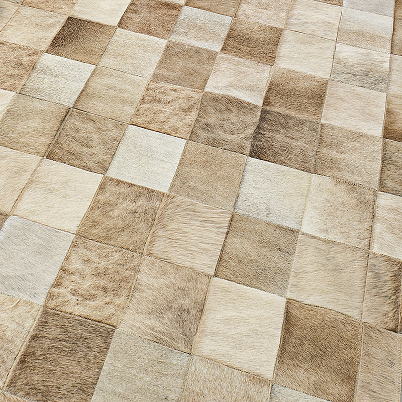 Tapis taupe / ivoire / gris Gardel, Rectangle de 5 pi x 8 pi