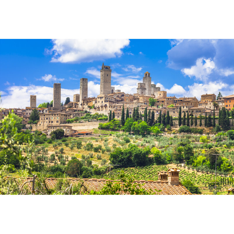 Ahava San Gimignano, Tuscany, Italy by Freeartist - Wrapped Canvas Print, 30cm H x 46cm W x 3.8cm D